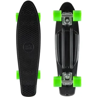 Star-Skateboard Kicktail grün/schwarz