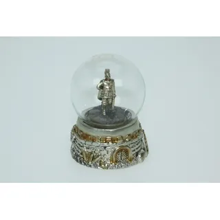 Glitzerkugel Römer Höhe 6,5 cm Tier Schnee Miniatur Schüttel Glas Kugel