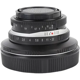 Fabater 25-mm-F1.7-Objektiv mit Manueller Fokussierung, APS-C-Festbrennweitenobjektiv mit Großer Blende für R7 R10 R50 R100 RP R5 R6, Festbrennweitenobjektiv mit Großer Blende und (Black)