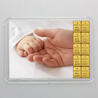 Goldbarren 10g Alles Gute/Geburt(Flip)