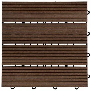 WPC Bavaro dunkelbraun 30 x 30 x 2,2 cm 9 St.