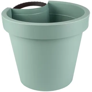 alles-meine.de GmbH Blumentöpfe - Modell & Farbwahl - 5 Stück Rohr & Stangen - Blumenkästen - grün - Mint türkis/hellgrün - RUND - 24 cm - Regenrohr/Fallrohr - Pflanzgefäß ..