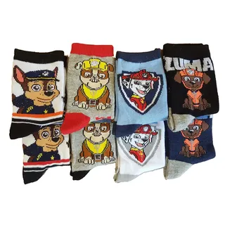 Kindersocken Paw Patrol Komfort und Fantasie aus Baumwolle – verschiedene Modelle mit Fotos je nach Verfügbarkeit. Gr. One size, Pack of 3asst3 für Jungen (3 Paar). - Einheitsgröße