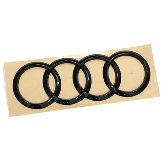 Audi Original Audi Ringe Logo Black Edition Emblem schwarz Heckklappe A3 S3 Sportback
