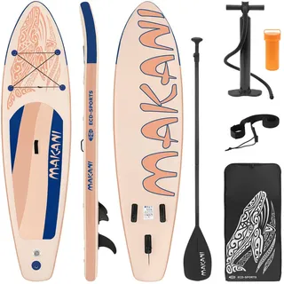 ECD Germany SUP Board Stand Up Paddle Board 320 x 80 x 15 cm apricot