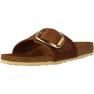 Birkenstock Madrid Big Buckle Nubukleder cognac 39