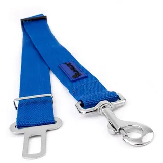 Lantelme Autohundegeschirr Auto Hundegurt Auswahl Länge Farbe Sicherheitsgurt Autogurt Adapter, Hunde Tier Gurtadapter 4,5cm Breit 60 bis 95cm Lang Tiertransport blau 60cm