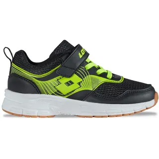 lotto Hallenschuh LOTTO, Mädchen, Gr. 25, schwarz (schwarz, lime), Kunstfaser, Synthetik, mehrfarbig, Schuhe Hallenschuh, - für den Indoor Sport - mit nicht-färbender Sohle