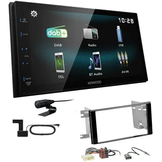 Kenwood 2-DIN Digital Autoradio DAB+ Bluetooth für Subaru Impreza 2007-2012