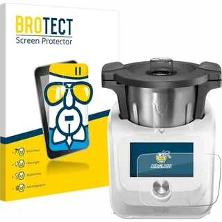 Brotect Schutzglas für SilverCrest Monsieur Cuisine Connect Schutzfolie Panzer Folie Glas Display Schutz klar [ Transparent