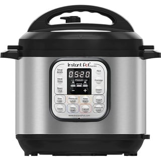 Instant Pot Duo 30 Elektro-Multikocher 3L - Schnellkochtopf, Schongarer, Reiskocher, Sautierpfanne, Joghurtbereiter, Dampfgarer und Speisewärmer, aus Edelstahl, Silver