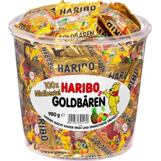 HARIBO Goldbären Minibeutel Fruchtgummi 100 St.