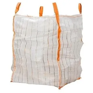 10 Stück Big Bag für Holz | Atmungsaktiver 90x90x110 für 1m3 | Ohne Holz, Nur Ein Sack | Transport | SWL 1500KG | Ideal als Brennholztasche