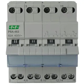 F&F Netzumschalter Umschalter Netz Aggregat 1-0-2 63A 4-polig PSA-463