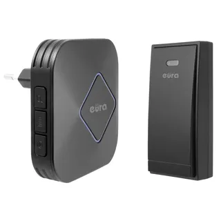 Batterielose Funk-Türklingel JAZZ WDP-83H2 von Eura-Tech, Außenbereich Wasserdicht Kabellose Klingel 100m Reichweite 58 Klingeltöne 4 Lautstärkestufen