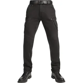 Pando Moto Mark AAA Cargo Motorrad Jeans, schwarz, Größe 32 für Männer