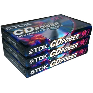 TDK CD Power 90 High Energy Performance Audio Kassetten – 3 Pack