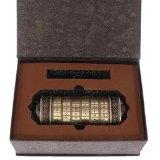 EVZZ 3pcs Da Vinci Code Cryptex Metall Cryptex mit Ringen Di Vinci Code Replica Film Prop
