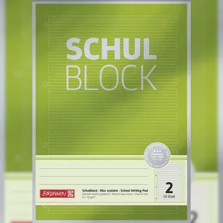 Brunnen Schulblock A4 liniert Lineatur 2. Schuljahr, 1 St.