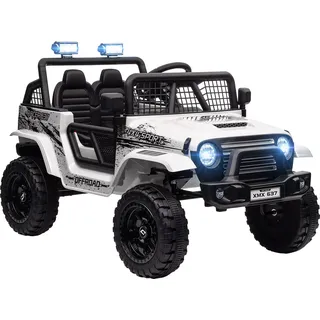 aiyaplay Elektro Kinderauto Geländewagen weiß (1-tlg)