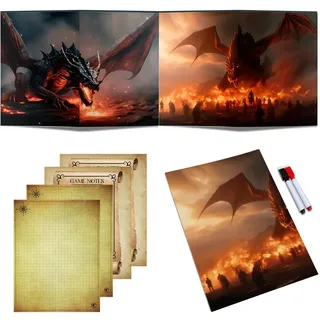Power Beast Dungeon, DM Screen, Spielleiterschirm Dungeons and Dragons, D&D Master Screen, Dungeon Master, DND, D&D 5e