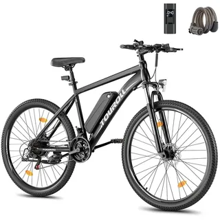 Touroll U1 26-Zoll-Offroad-Reifen-Elektro-Fahrrad mit 36V 13 Ah 250 W Motor - 26 inch