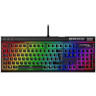 HyperX Alloy Elite 2 – Mechanische Gaming-Tastatur, roter Linearschalter, softwaregesteuertes Licht & Makro-Anpassung, ABS-Pudding-Tastenkappen, Mediensteuerung, RGB-LED-Hintergrundbeleuchtung