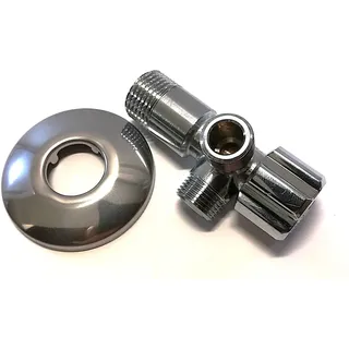 El Lobo Doppel-Eckventil DN15 (1/2") 2x Anschluss DN10 (3/8")