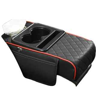 Rrlihjgu Mittelarmlehne Pad Auto Mittelkonsolen Armlehne Kissen Universals Auto Armlehnen Auflage Armlehnenbox Leder Car Armrest Box Pad Mit Organizer Taschen Auto Mittelkonsole Pad Auto Armlehne Box