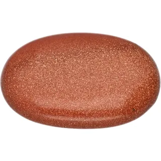 Goldfluss Edelstein Scheibenstein 3-5 cm + Edelsteinkarte | Handschmeichler Taschenstein Massagestein | Lebensquelle Plus