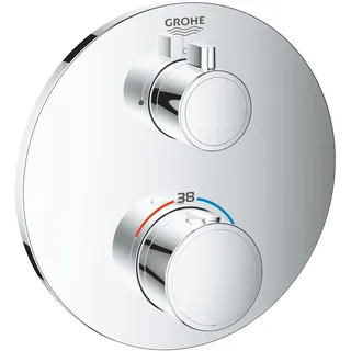Grohe Grohtherm Duschthermostat rund für 1 Verbraucher Chrom 24075000