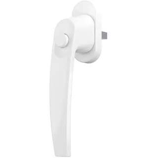 MS Beschläge ® Sicherheits-fenstergriff Fensterbeschlag mit Druckknopf Weiß Ral9016