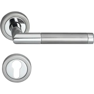 Meintürgriff Drückergarnitur Nizza Edelstahl/Chrom Türgriff Türdrücker Rosettengarnitur, PZ
