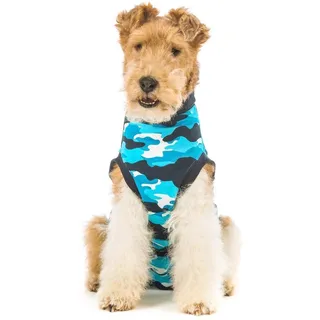 Suitical Recovery Shirt Hund Camouflage Blau XL