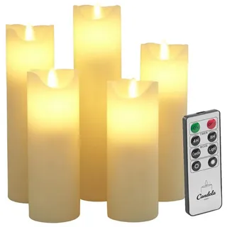 candela lights by lc home LED Kerzen 5 St. creme