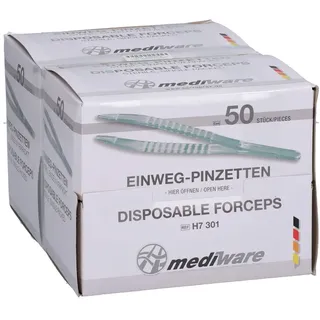 1001 Artikel Medical EINMAL PINZETTE steril 14cm 100 st