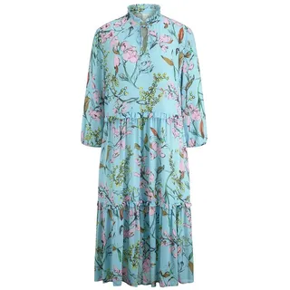 Kleid Rüschen-Stehkragen St. Emile blau, 46