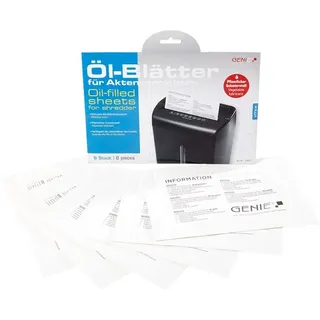 GENIE Aktenvernichter-Ölblätter 6 Blatt