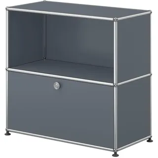 USM Haller Sideboard, mit einer Klapptür Mittelgrau