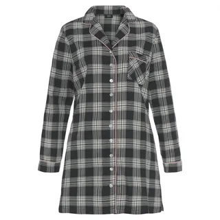 H.I.S. H.I.S Damen Nachthemd schwarz-kariert Gr.44