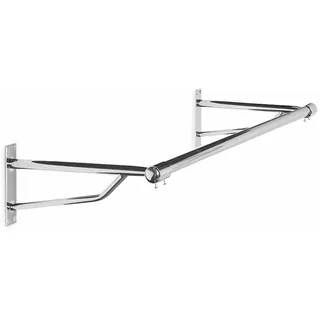 Kleiderstange zur Wandmontage, Chrom, 32 mm Rohr, 1,5 m lang