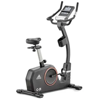 Adidas Performance Ergometer »C-21«, (mit Tablet-Halterung, LED-Beleuchtung, mit Bluetooth und App-Funktion), Schwungmasse ca. 9 kg, 24 Widerstandsstufen, schwarz