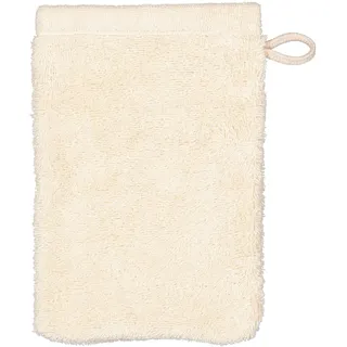 Waschhandschuh Lifestyle 16 x 22 cm Baumwolle Beige