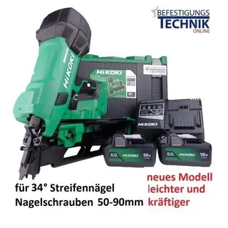 Hikoki GWOŹDZIARKA AKU.18V NR1890DCAW 2x5,0Ah