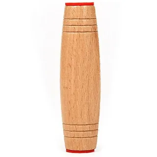 Zonster Hölzerne Antistress Mokuru Rollver Desktop Flip Spielzeugstab Linderung Stress Verbessern Sie Den Fokus Für Kinder Kinder Erwachsene, Beige, 9.5*2.5cm