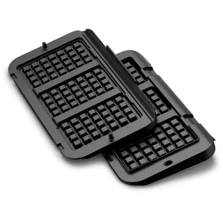 Tefal XA7348 Waffelplatten für OptiGrill 4in1 und 2in1 XL | Zubereitung von belgischen Waffeln | Aluminiumdruckguss | Antihaftbeschichtung | spülmaschinenfest | Schwarz