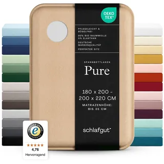 schlafgut Pure Baumwolle 180 x 200 - 200 x 220 cm grey light