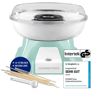 GOURMETmaxx Zuckerwattemaschine Zuckerwattegerät Zuckerwatte Cotton Candy Set