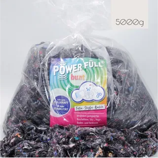 POWER FÜLL Bunt Füllwatte | 5000 g Stopfmaterial | Bastelwatte