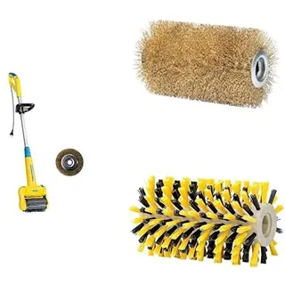 GLORIA MultiBrush speedcontrol Stein- & Holzreinigungs-Set – Elektrische Reinigungsbürste inkl. Steinbürsten PRO & Soft, Holzbürste UNIVERSAL & Fugenbürste | Für Pflaster, Terrasse, Holz & WPC